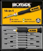 Elektronikkskrutrekkersett Ironside 14-in-1